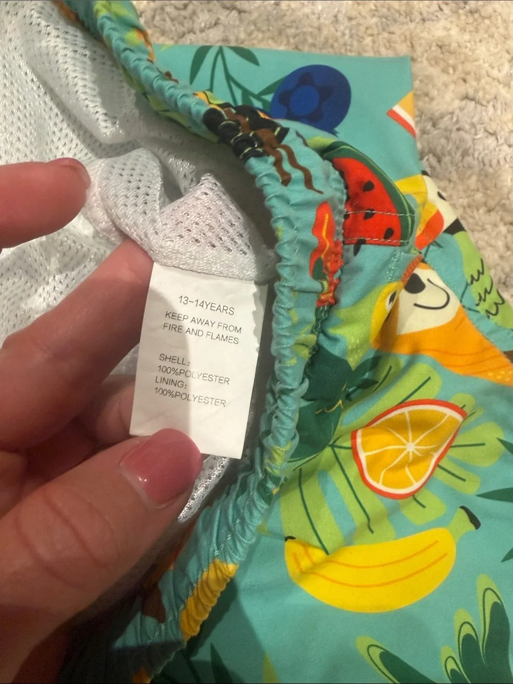 Boys 13/14 swim trunks